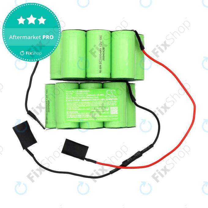 Batterie pour Bosch BBBH 22042, BBH 22042/01, 2000mAh, Ni-MH, 20.4V, VXAS011V20, HQ