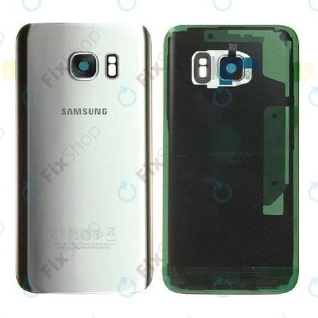 Samsung Galaxy S7 G930F - Cache batterie (Argent) - GH82-11384B Genuine Service Pack