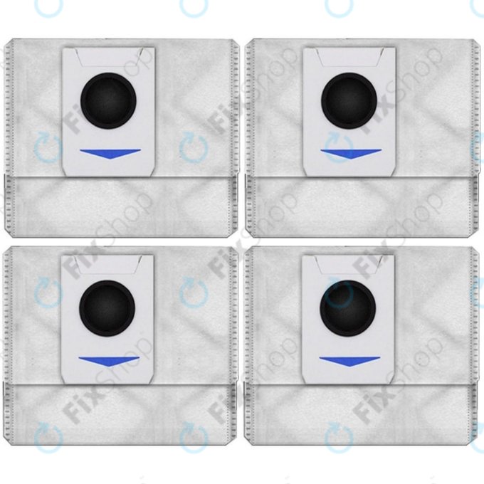 Sac à poussière, 4 pièces, Antibactérien et élimination des odeurs pour Ecovacs Deebot T-series, X-series