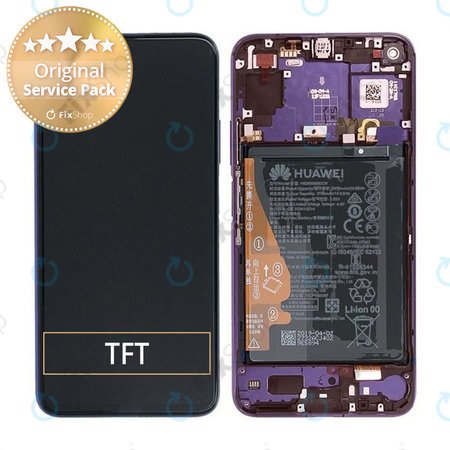 Huawei Nova 5T - Écran LCD + Écran tactile + Cadre + Batterie (Violet Midsummer) - 02353EBH