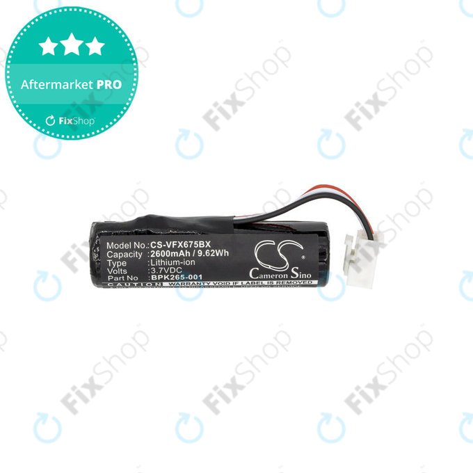 Batterie pour Verifone Vx675, Vx690, C680, 2600mAh, Li-Ion, 3.7V, BPK260-001, HQ