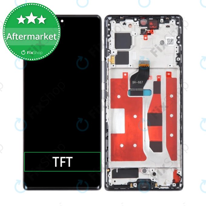 Honor 70 FNE-AN00 - Écran LCD + Écran tactile + Cadre (Noir minuit) TFT