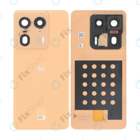 Motorola Edge 50 Ultra - Cache batterie (Peach Fuzz) - 5S58C24473 Genuine Service Pack