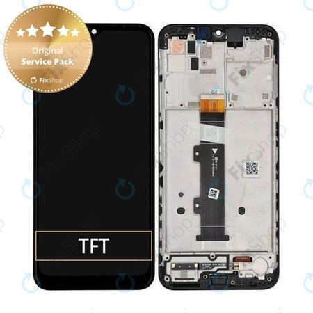 Motorola Moto G20 XT2128 - Écran LCD + Écran Tactile + Cadre (Bleu Breeze) - 5D68C18521 Genuine Service Pack