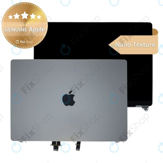 Écran LCD pour MacBook Pro 16" A3403 (2024), avec vitre avant et couvercl, Nano-Texture, Silver, 661-42324, Genuine Apple