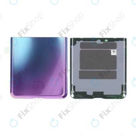 Samsung Galaxy Z Flip F700N - Cache batterie (bas) (violet miroir) - GH82-22204B Genuine Service Pack