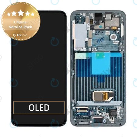 Samsung Galaxy S22 S901B - Écran LCD + Écran tactile + Cadre (Vert) - GH82-27520C, GH82-27521C Genuine Service Pack