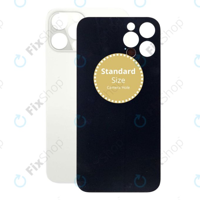 Apple iPhone 12 Pro Max - Verre du boîtier arrière (Blanc)