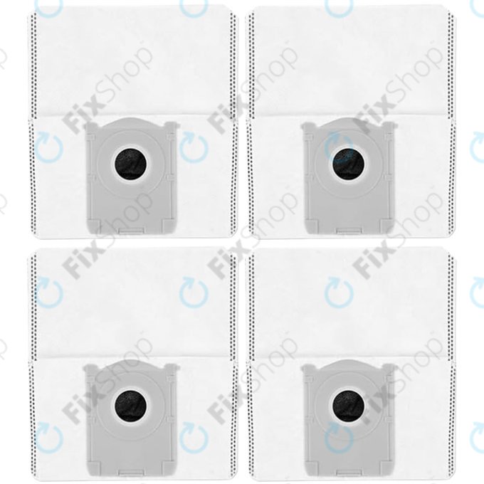 Sac à poussière, 4 pièces pour Ecovacs Deebot T30c, T50-series, T80-series, X8-series, X9 Pro-series