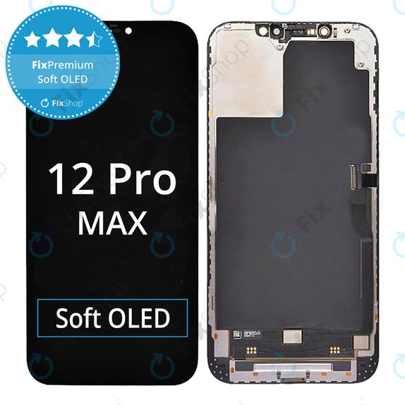 Écran Soft OLED pour iPhone 12 Pro Max, Tactile avec cadre, FixPremium