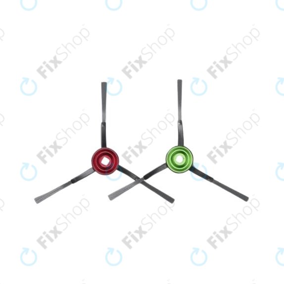 Ecovacs Deebot N-series, T-series, Ozmo-series, X-series - Brosse latérale (Noir) - 2pcs