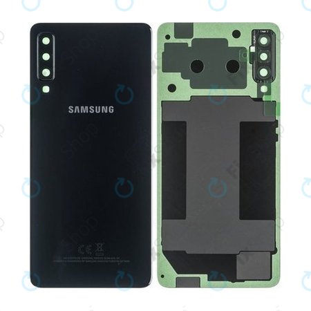 Samsung Galaxy A7 (2018) - Cache batterie (Noir) - GH82-17829A, GH82-17833A, GH82-17833A Genuine Service Pack