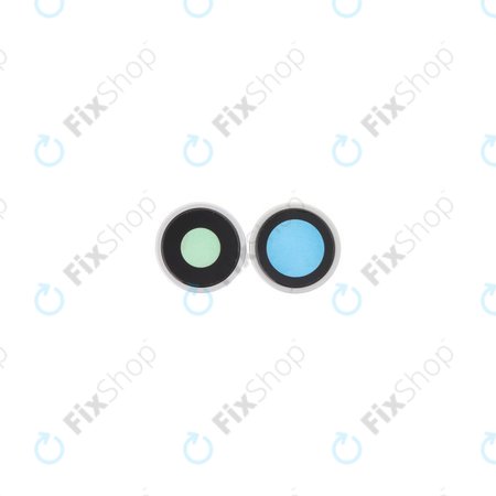 Apple iPhone 16, 16 Plus - Cadre d'objectif de caméra arrière (White) - 2pcs