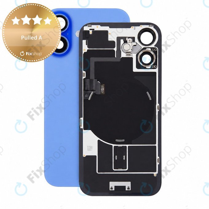 Verre de coque arrière pour iPhone 16, Ultramarine, Pulled A