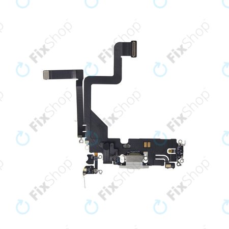 Apple iPhone 14 Pro - Connecteur de charge + Câble flexible (Argent)