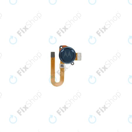 Motorola One Fusion Plus XT2067-1 - Capteur d'empreintes digitales + câble flexible (bleu crépuscule) - SC98C74399 Pack de service d'origine