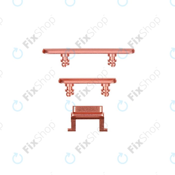 Apple iPhone XR - Ensemble de boutons latéraux - Alimentation + Volume + Muet (Corail)