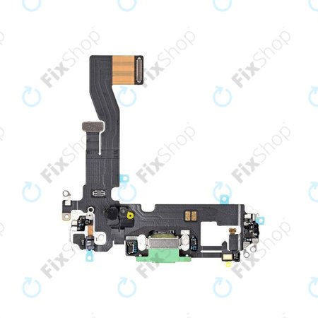 Apple iPhone 12, 12 Pro - Connecteur de charge + Câble flexible (Vert)