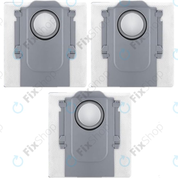 Sac à poussière, 3 pièces pour Xiaomi Roborock Qrevo Curv, Qrevo Edge, S8 MaxV Ultra, S8 Max Ultra, Saros 10, Saros 10R, QV-series