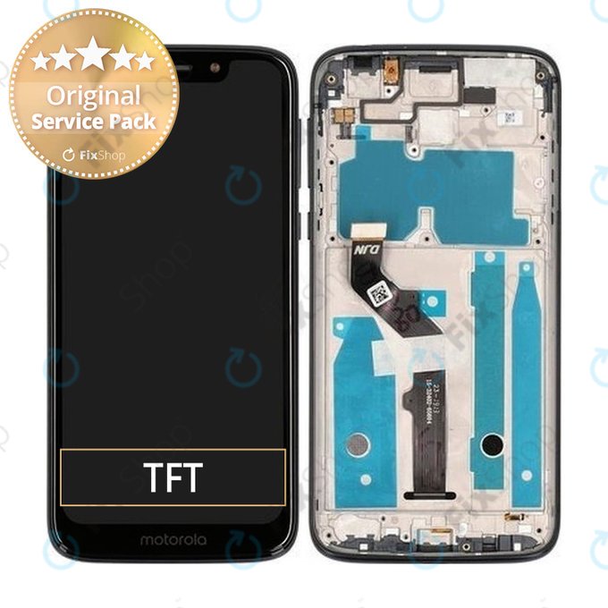 Motorola Moto G7 Play - Écran LCD + Écran Tactile + Cadre (Noir) - 5D68C13298 Genuine Service Pack