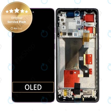 Motorola Edge 60 Pro - Écran LCD + Écran tactile + Cadre (Sparkling Grape) - 5D68C30047 Genuine Service Pack