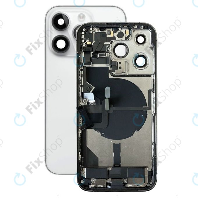 Apple iPhone 14 Pro - Petites pièces du boîtier arrière (argent)