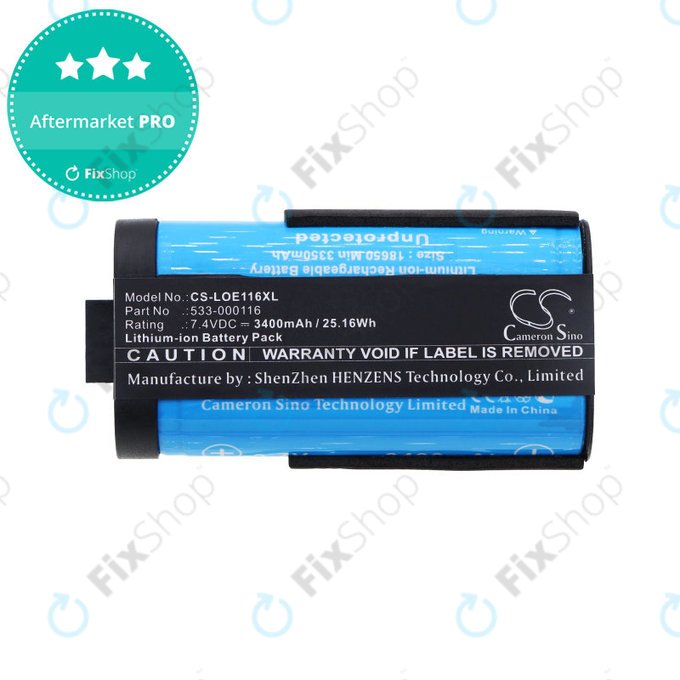 Batterie pour Logitech UE Megaboom, 3400mAh, Li-Ion, 7.4V, 533-000116, HQ