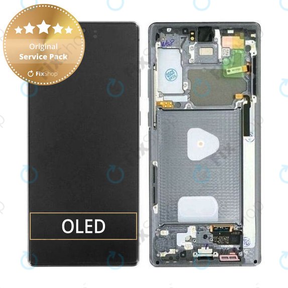 Samsung Galaxy Note 20 N980B - Écran LCD + Ecran Tactile + Cadre (Mystic Gray) - GH82-23495A, GH82-23733A Genuine Service Pack