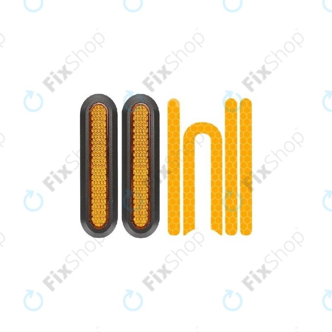 Xiaomi Mi Electric Scooter 1S, 2 M365, Essential, Pro, Pro 2 - Décoration côté roue arrière + bande réfléchissante (Yellow)