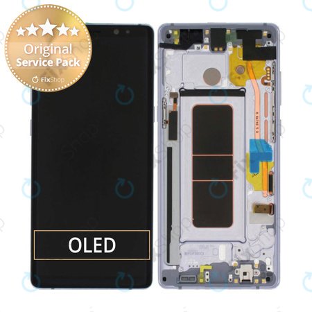 Samsung Galaxy Note 8 N950F - Écran LCD + Ecran Tactile + Cadre (Gris Orchidée) - GH97-21065C, GH97-21066C Genuine Service Pack
