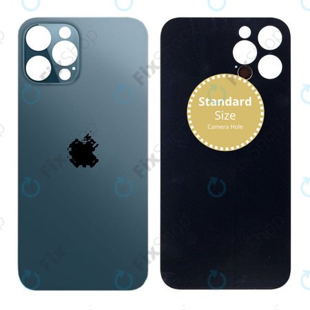 Apple iPhone 12 Pro Max - Verre du boîtier arrière (bleu)