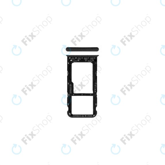 Huawei P Smart FIG-L31 - Plateau SIM/SD (Noir) - 51661HCM, 51661HCT