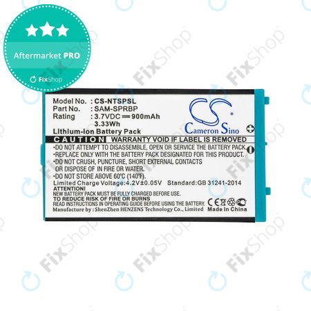 Batterie pour Nintendo Advance SP, AGS, 900mAh, Li-Ion, 3.7V, SAM-SPRBP, HQ