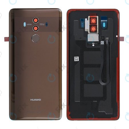 Huawei Mate 10 Pro - Cache batterie + Capteur d'empreintes digitales (Marron Moka) - 02351RWF, 02351RVW Genuine Service Pack