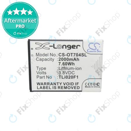 Alcatel One Touch 7040 - Batterie TLi018B2 2000mAh HQ