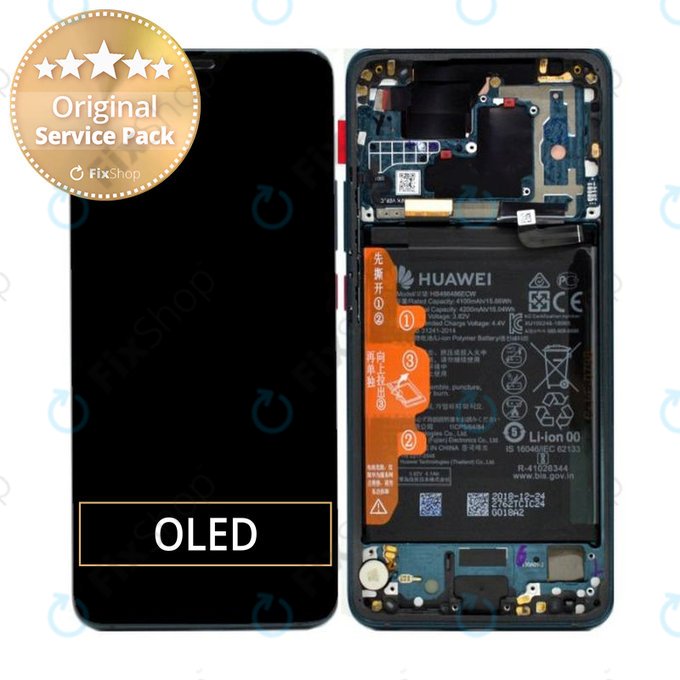 Huawei Mate 20 Pro - Écran LCD + Écran Tactile + Cadre + Batterie (Vert Émeraude) - 02352GGB