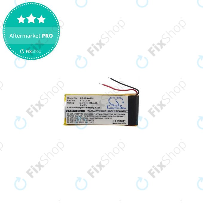 Apple iPod Nano (6e génération) - Batterie 616-0531 110mAh HQ