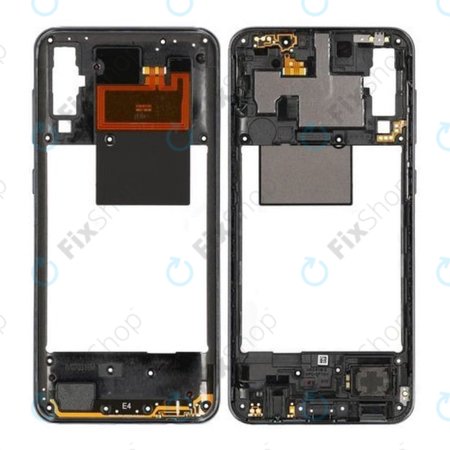 Samsung Galaxy A50 A505F - Cadre central (Noir) - GH97-23209A Genuine Service Pack