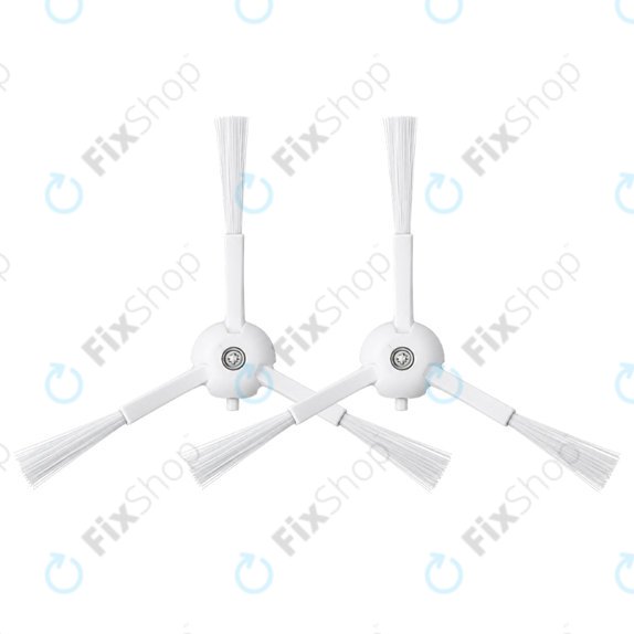 Brosse latérale, 2 pièces, Blanche pour Roborock S8 MaxV Ultra, S8 Max Ultra