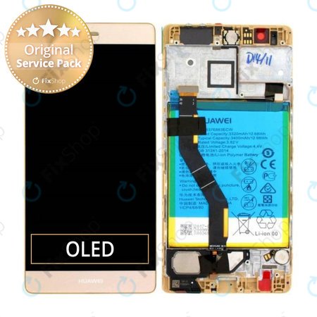 Huawei P9 Plus - Ecran LCD + Ecran Tactile + Cadre + Batterie (Or) - 02350SUQ, 02350SUW
