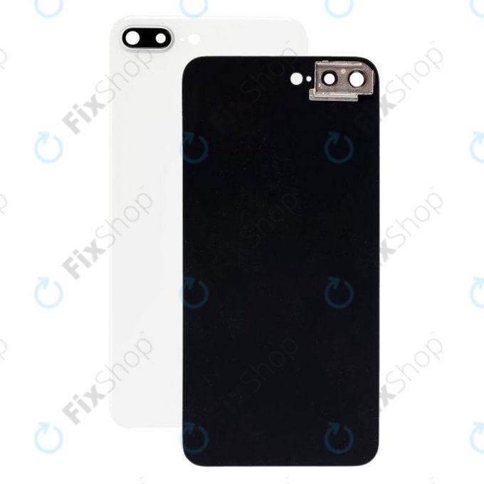 Apple iPhone 8 Plus - Verre du boîtier arrière + support d'appareil photo (argent)