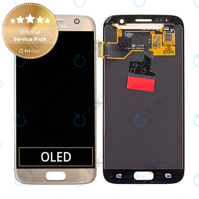 Samsung Galaxy S7 G930F - Écran LCD + Écran Tactile (Gold) - GH97-18523C, GH97-18761C, GH97-18757C Genuine Service Pack