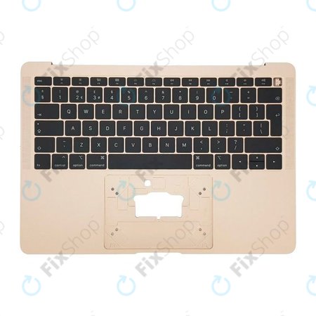 Apple MacBook Air 13" A1932 (2018 - 2019) - Cadre de clavier supérieur + clavier UK (Or)