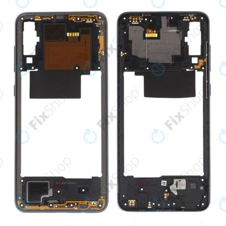 Samsung Galaxy A70 A705F - Cadre central (noir) - GH97-23258A, GH97-23445A Genuine Service Pack