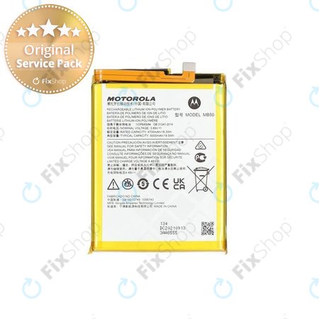 Motorola Moto G200 XT2175 - Batterie 5000mAh MB50 - SB18D10749 Genuine Service Pack