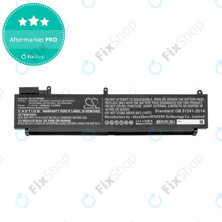 Batterie pour Lenovo ThinkPad T460s, T470s, 2000mAh, Li-Pol, 11.4V, 00HW022, HQ
