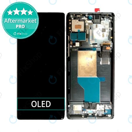 Motorola Edge 30 Ultra XT2241 - Écran LCD + Écran Tactile + Cadre (Noir Interstellaire) OLED