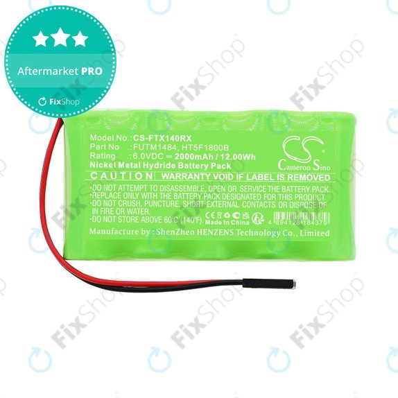 Batterie pour Futaba 14SG, 4PKS, 2000mAh, Ni-MH, 6V, FUTM1484, HQ