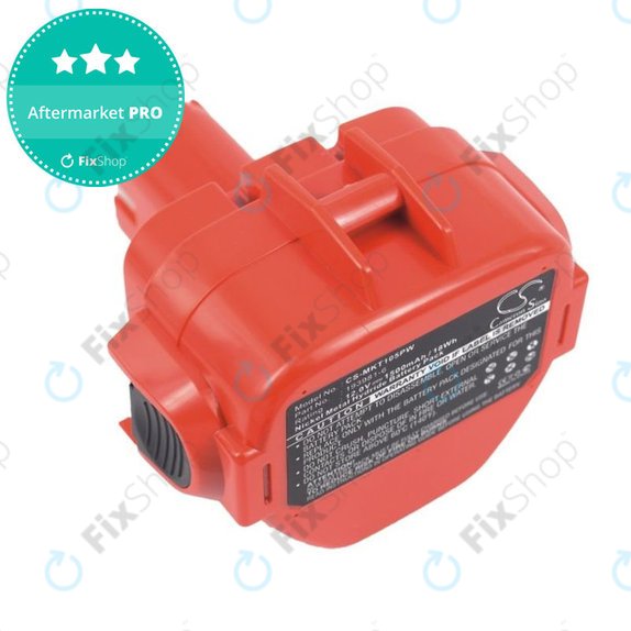 Batterie pour Makita 1050, 1500mAh, Ni-MH, 12V, 192598-2, 193981-6, HQ