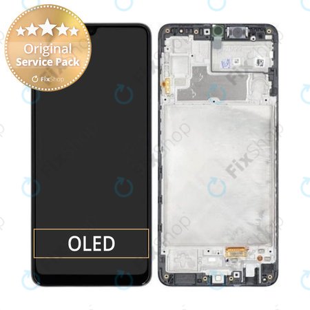 Samsung Galaxy M22 M225F - Écran LCD + Ecran Tactile + Cadre (Noir) - GH82-26153A, GH82-26866A Genuine Service Pack